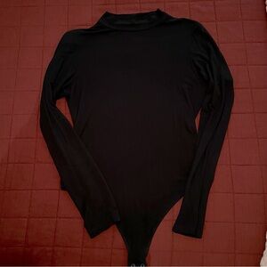 American Eagle Black Mockneck Bodysuit